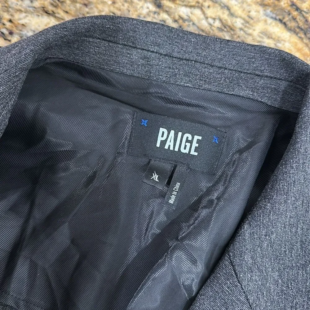 Paige Men's Dax Classic Fit Sport Coat Blazer In Gray Size XL